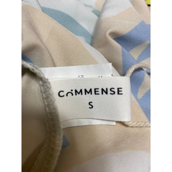 Commense Soleil Sun Multicolor Abstract Sleeveless Empire A Line Midi Dress S - Picture 4 of 5